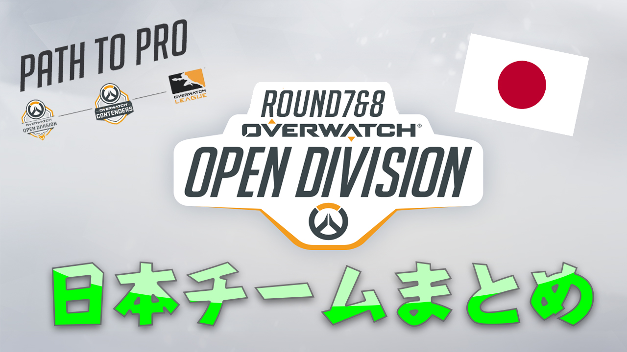 Open Dvision Day7 Day8 日本チーム対戦表一覧